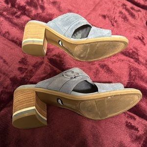 Blue Suede Sandals